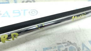 Molding door-glass center rear right chrome Toyota Camry v55 15-17 usa bumps, scratches