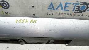 Right threshold Toyota Camry v55 15-17 USA silver, with absorber, worn, scratches, chips
