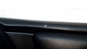 Front right door panel for Toyota Camry v55 15-17, black, black leather armrest, black leather insert, with handle, tear