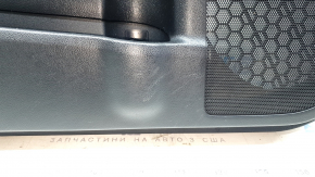 Front left door panel for Toyota Camry V55 15-17 USA, black, black leather armrest, black leather insert, with handle, scratches