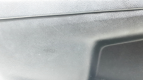 Front left door panel for Toyota Camry V55 15-17 USA, black, black leather armrest, black leather insert, with handle, scratches