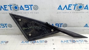 Right rear fender triangle cap for Nissan Ariya 23-25 with black molding, scratches