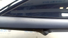 Left Nissan Ariya 23-25 rear fender triangle cap with black molding, scratches
