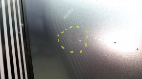 Bare front right door Toyota Camry v55 15-17 USA, silver 1J9, dents, scratches