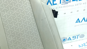 Kia Sorento 21-24 driver's seat cushion upholstery, perforated, gray leather, heated, needs cleaning, wrinkled