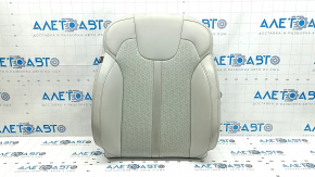 Kia Sorento 21-24 passenger seat back upholstery, perforated, gray leather
