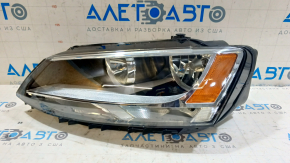 Headlight front left VW Jetta 17-18 naked USA halogen