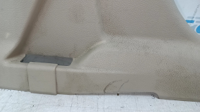 Lower left center pillar trim for Nissan Rogue 14-20, beige, with plug, scratches