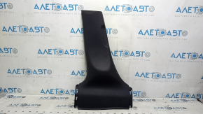 Black center pillar trim, lower left, 13-15 Acura ILX, scratches