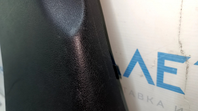 Black center pillar trim, lower left, 13-15 Acura ILX, scratches