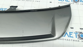 Front bumper center lip Kia Sorento 21-24 HEV, PHEV silver, cracks in fasteners, scratches