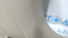 Center pillar trim lower right Nissan Rogue 14-20 beige, scratches