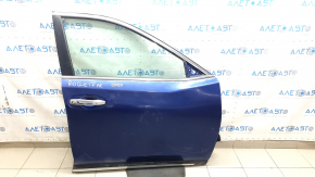 Nissan Rogue 14-20 keyless front right door assembly, blue RBY, bumpers