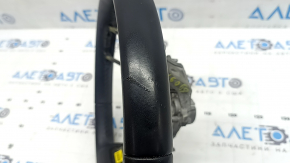 Kia Sorento 21-25 black leather steering wheel, for camera and radar, without pads, paddles and buttons, scratches, worn