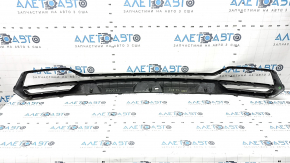 Kia Sorento 21-24 HEV, PHEV silver rear bumper lower lip trim, cracked, dented, scratches