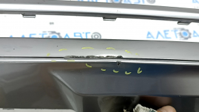 Kia Sorento 21-24 HEV, PHEV silver rear bumper lower lip trim, cracked, dented, scratches