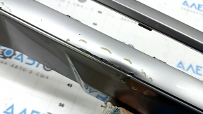 Kia Sorento 21-24 HEV, PHEV silver rear bumper lower lip trim, cracked, dented, scratches