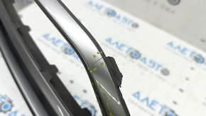 Kia Sorento 21-24 HEV, PHEV silver rear bumper lower lip trim, cracked, dented, scratches