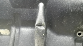 Left engine guard for Toyota Camry V55 2015-2017 USA is worn, pinched, and torn.