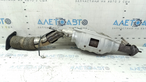 Nissan Rogue 22-24 1.5T catalytic converter downpipe with exhaust gas temperature sensor, rusty