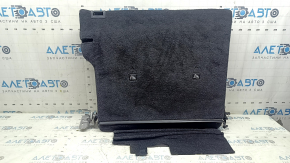 Left rear seat backrest, 2nd row, Nissan Rogue 21-25, black and gray fabric, US built, with black belt, with armrest