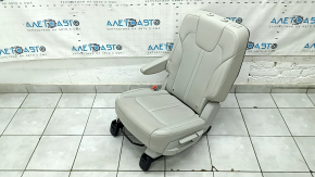 Left 2nd row seat for Kia Sorento 21-24 HEV, PHEV, perforated, gray leather