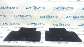 Set of floor mats for the Infiniti QX50, 19-25 pile, black cloth