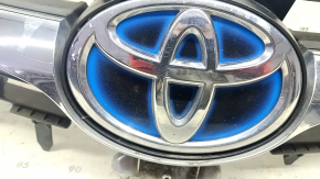 Toyota Camry V55 15-17 USA Hybrid radiator grill with emblem, broken mount, missing fragment, sand