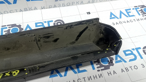 Lower rear left door trim Infiniti QX50 19-25 structure, broken fastening, scratches, broken fastenings, tears
