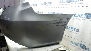 Rear bumper bare Toyota Camry v55 15-17 USA silver 1J9, worn, cracked, scratches