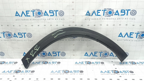 Rear left fender arch trim for Infiniti QX50 19-20. Structure, scratches, crack in fastening. Needs cleaning.
