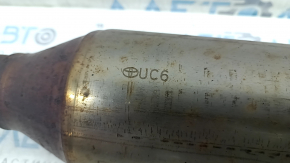 Toyota Camry V55 15-17 Hybrid USA exhaust pipe with catalytic converter, rusty, studs sawed off