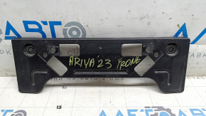 The front bumper license plate holder for the Nissan Ariya 23-25 has a broken guide.