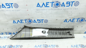 Upper right front pillar trim for Nissan Rogue 14-20, gray, broken mount, needs cleaning