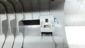 Upper right front pillar trim for Nissan Rogue 14-20, gray, broken mount, needs cleaning
