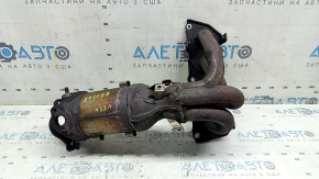 Exhaust manifold with catalytic converter for Toyota Camry V55 2015-2017 hybrid, rusty