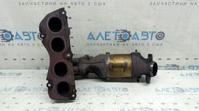 Exhaust manifold with catalytic converter for Toyota Camry V55 2015-2017 hybrid, rusty