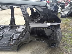 Quarter wing rear left Nissan Rogue 21-24 US built, on the body, black, pokes
