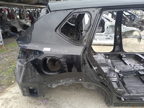 Quarter wing rear right Nissan Rogue 21-24 US built, on the body, black, bumpers