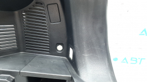 Right arch trim for Nissan Rogue 14-16, black, under 2 rows, scratches, with overlay