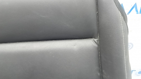 Infiniti QX50 19-20 passenger seat cushion trim, black leather, wrinkled