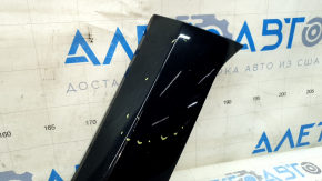 Upper front bumper molding for Nissan Rogue 17-20, gloss black, sand