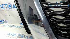 Nissan Rogue 17-18 radiator grille for camera, radar, square emblem, no emblem, sand, swollen chrome