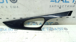 Carbon fiber front door trim panel for Nissan Rogue 14-20