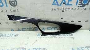 Carbon fiber front right door trim panel for Nissan Rogue 14-20