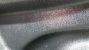 Rear left door panel for a 17-20 Nissan Rogue, black with a black plastic insert, leather armrest, scratches, ready for dry cleaning