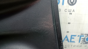 Rear left door panel for a 17-20 Nissan Rogue, black with a black plastic insert, leather armrest, scratches, ready for dry cleaning