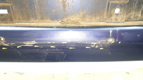 Front bumper bare Nissan Rogue 17-20 blue, scratches, broken frame