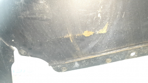 Front bumper bare Nissan Rogue 17-20 blue, scratches, broken frame