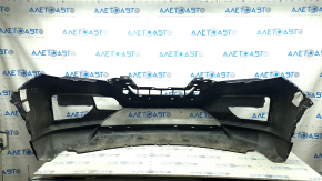 Front bumper bare Nissan Rogue 17-20 blue, scratches, broken frame